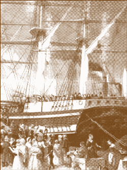 immigrant ship 1600s