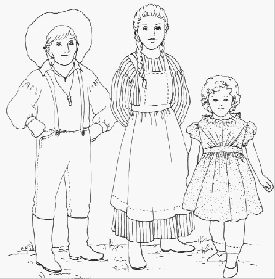 pioneer coloring page