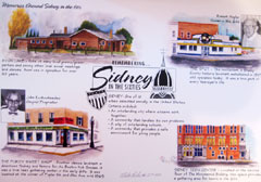 Downtown Sidney Prints by local artist Mike Behr