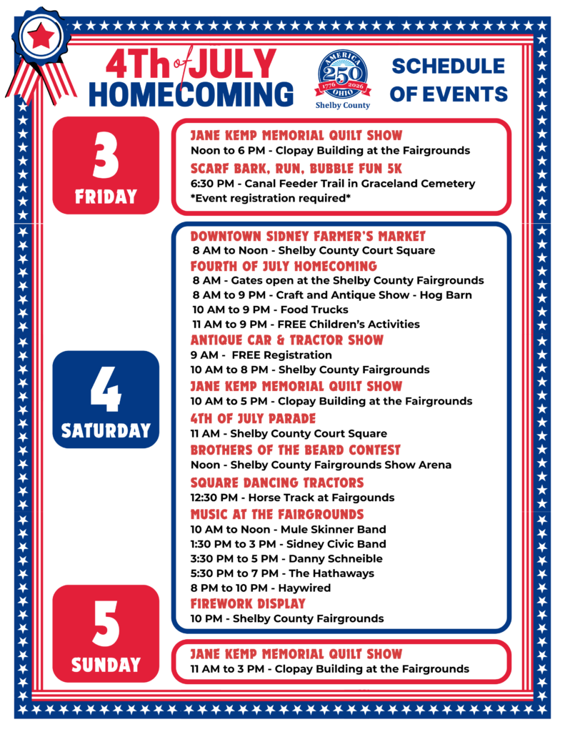 Schedule of Events